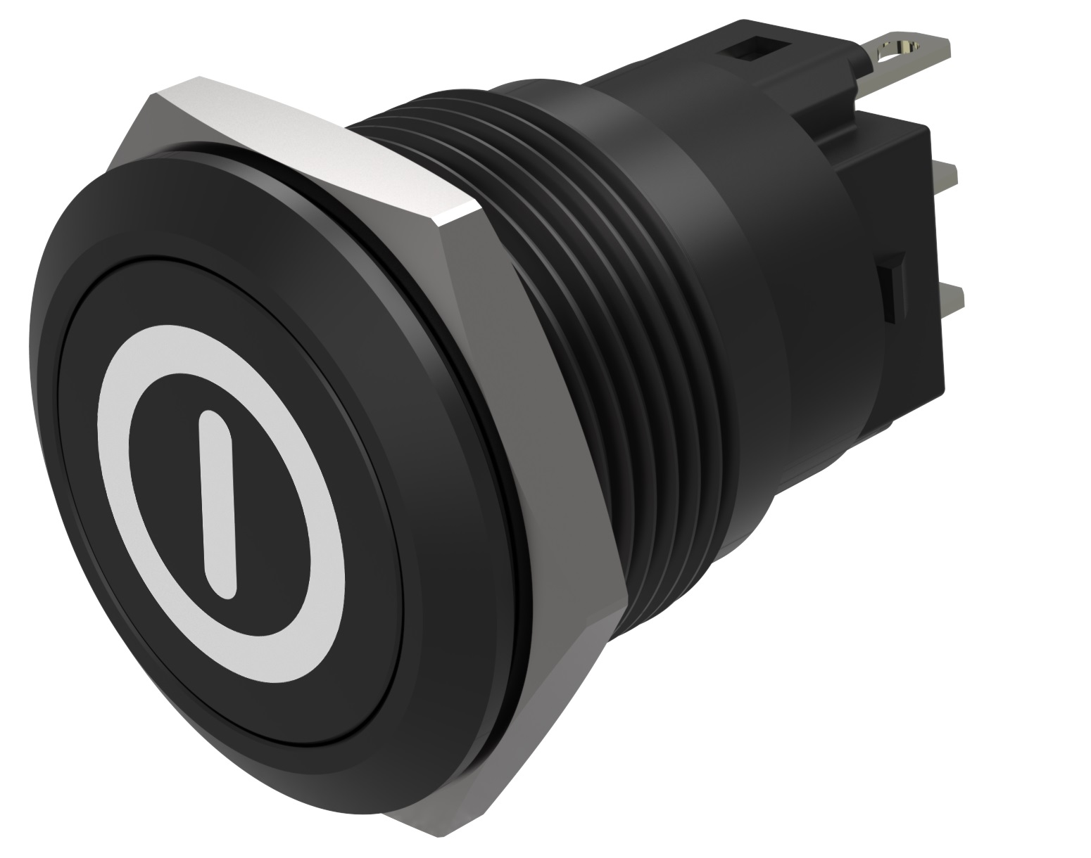 EAO Series 82 Series Push Button Switch, Momentary, Flush Mount, 19mm Cutout, SPST, SPST, IP65, IP67