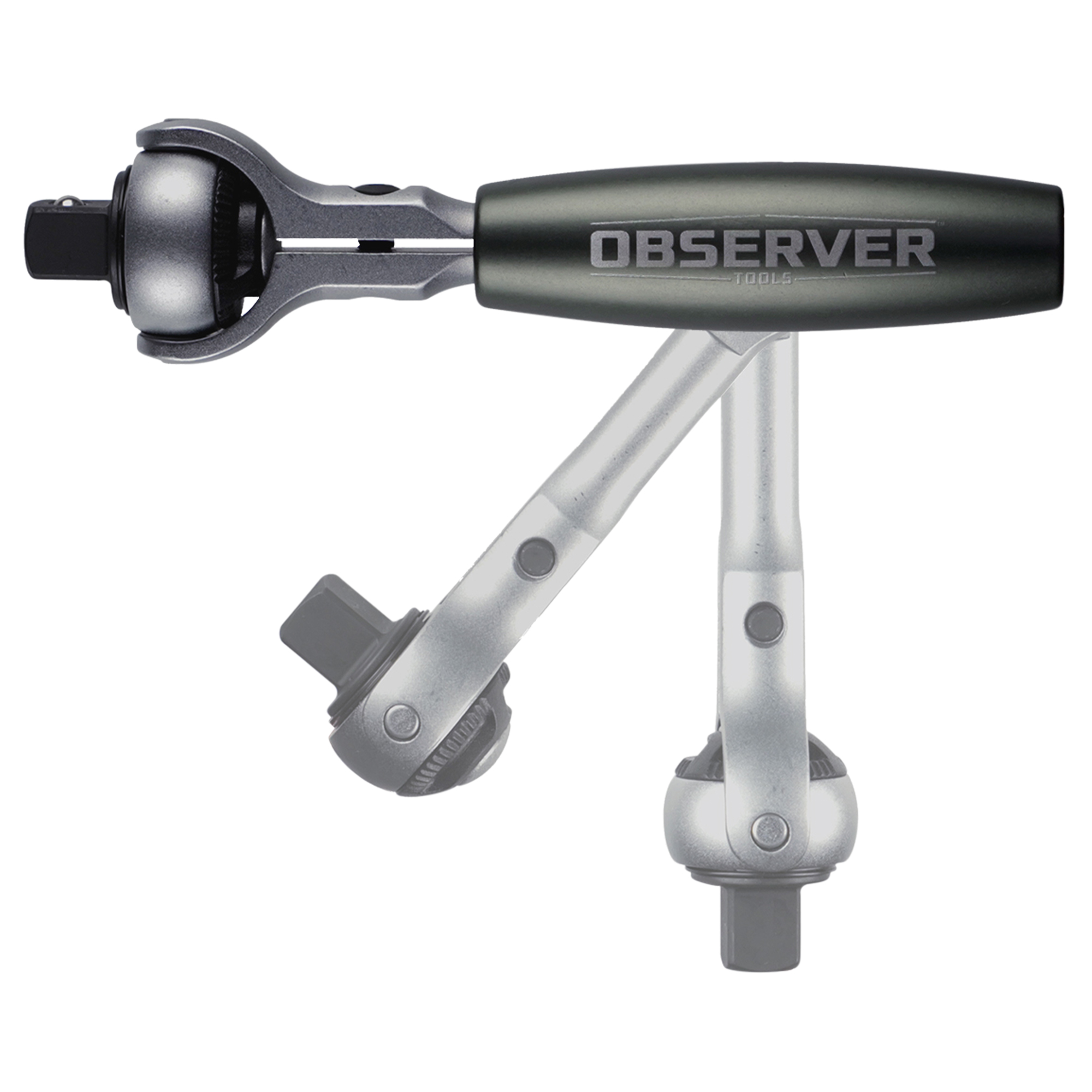 Observer Tools OBS-SR14 1/4 in Square Ratchet with Rotator Handle, 125 mm Overall