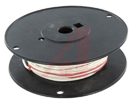 Alpha Wire Hook-up Wire Silicone Series White 0.52 mm² Hook Up Wire, 20 AWG, 10/0.25 mm, 30.5m, Silicone Insulation,