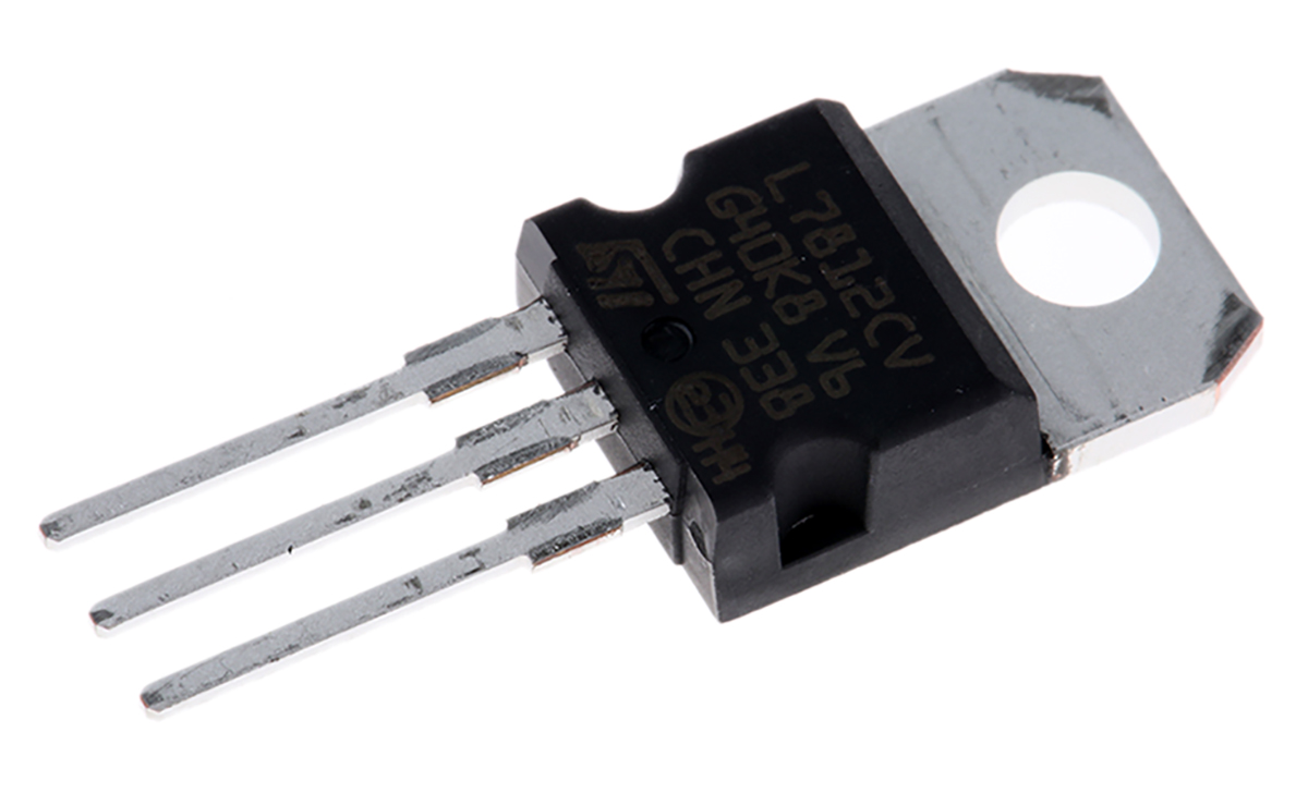 STMicroelectronics L7812CV-DG, 5-Channel Linear, Voltage Regulator, 1.5 A, 12 V, TO-220 3-Pin