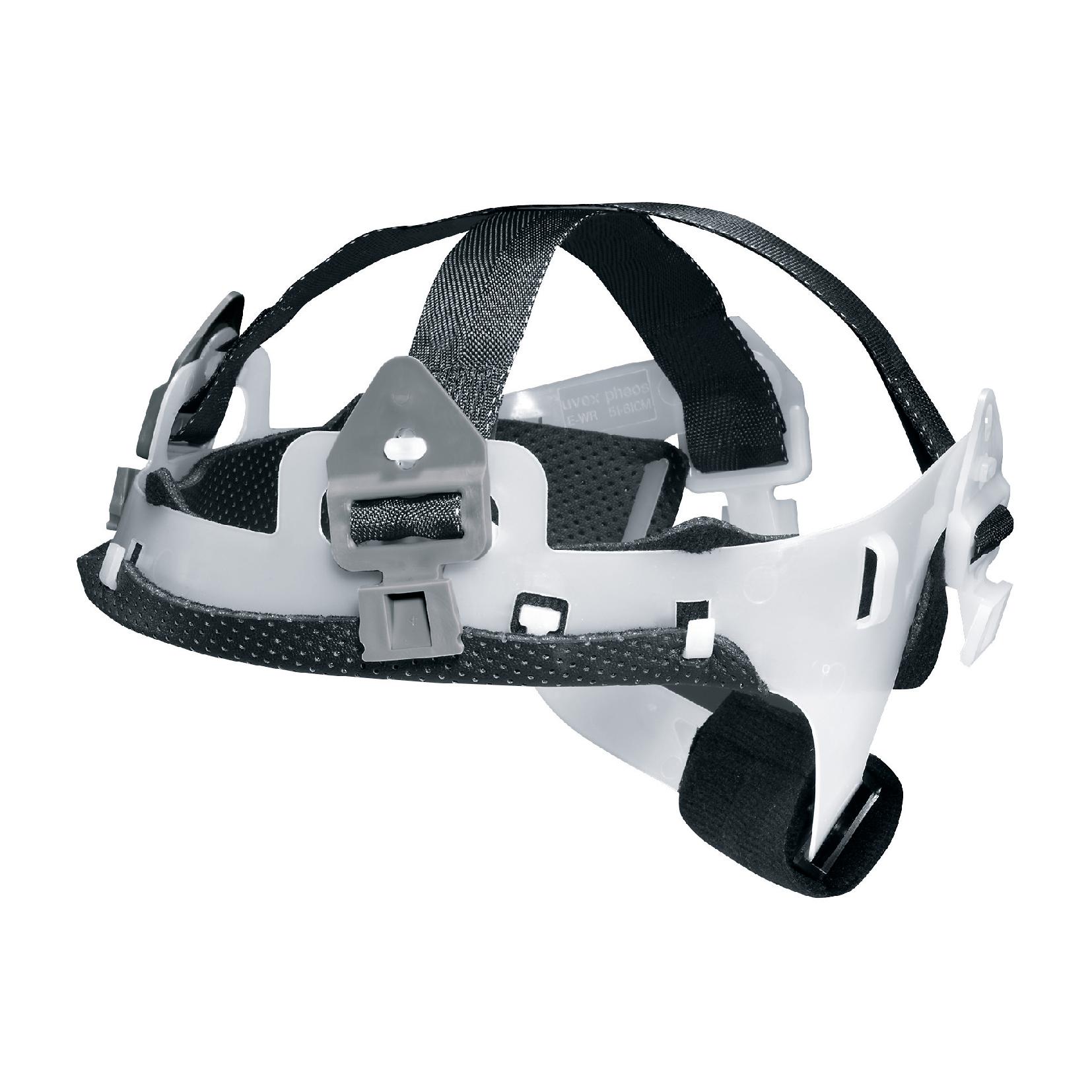 uvex Plastic, Textile Black, White Hard Hat Suspension, Uvex Pheos