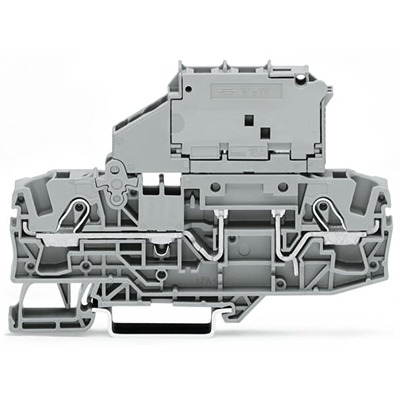 WAGO 2006-1631/1000-541 TOPJOB S Series Grey, 6mm², 1-Level, Push In Termination, Fused, CSA