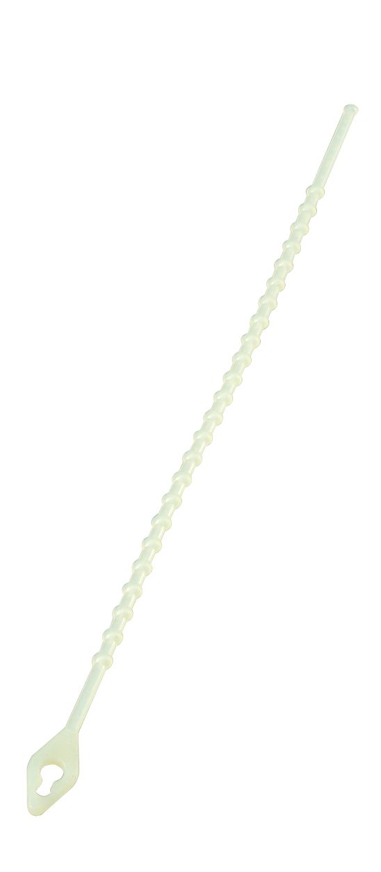RS PRO Cable Tie, 150mm x 2.9 mm, Natural Nylon, Pk-100