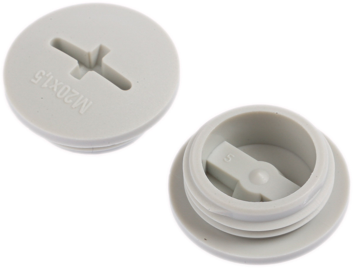 Lapp Blanking Plug, M20, Fibreglass Nylon, 24mm Diameter, Threaded
