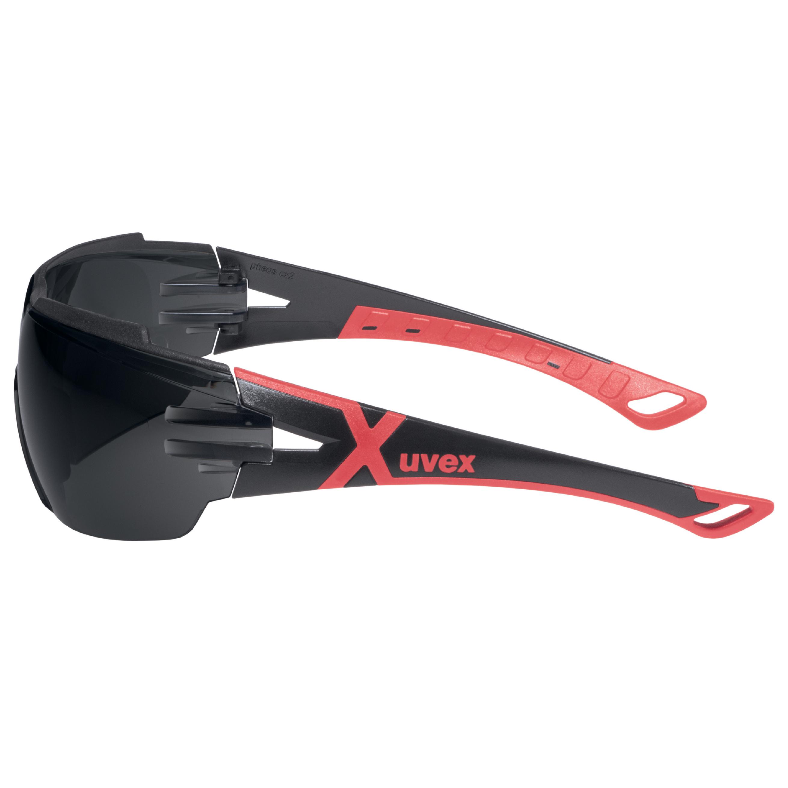 uvex PHEOS CX2 Anti-Mist UV Safety Glasses, Grey Polycarbonate Lens