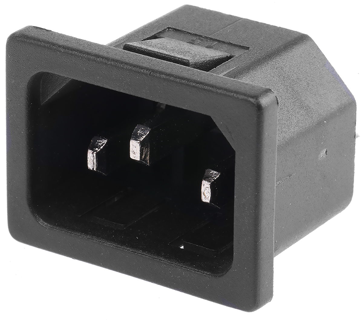 RS PRO C14 Snap-In IEC Connector Male, 10A, 250 V