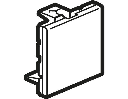Legrand ABS Cable Trunking Accessory, 45 x 45 x 24.5mm, Mosaic