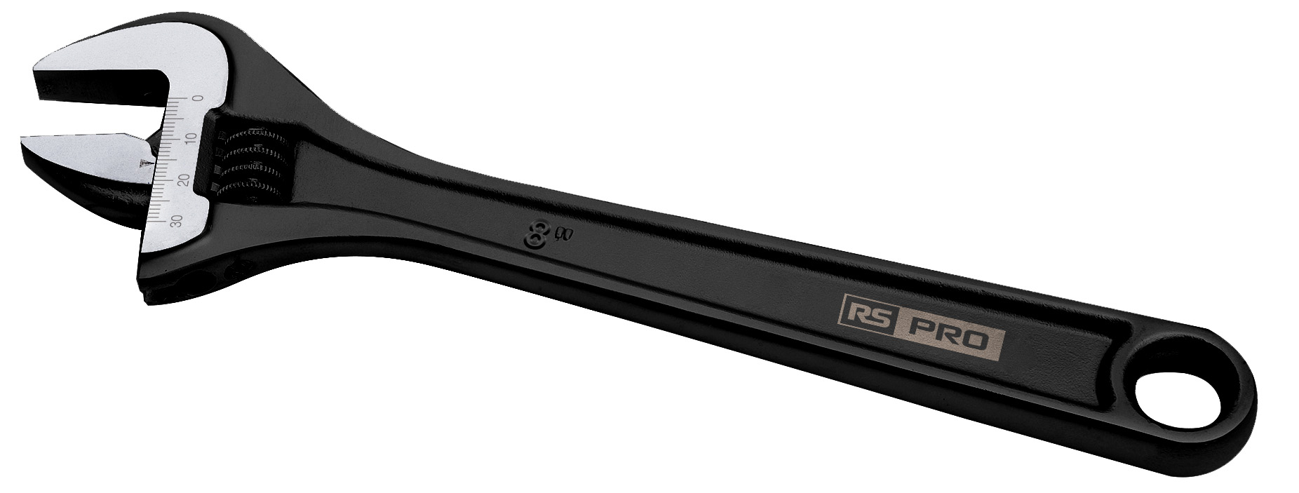 RS PRO Adjustable Spanner, 207 mm Overall, 29mm Jaw Capacity, Metal Handle
