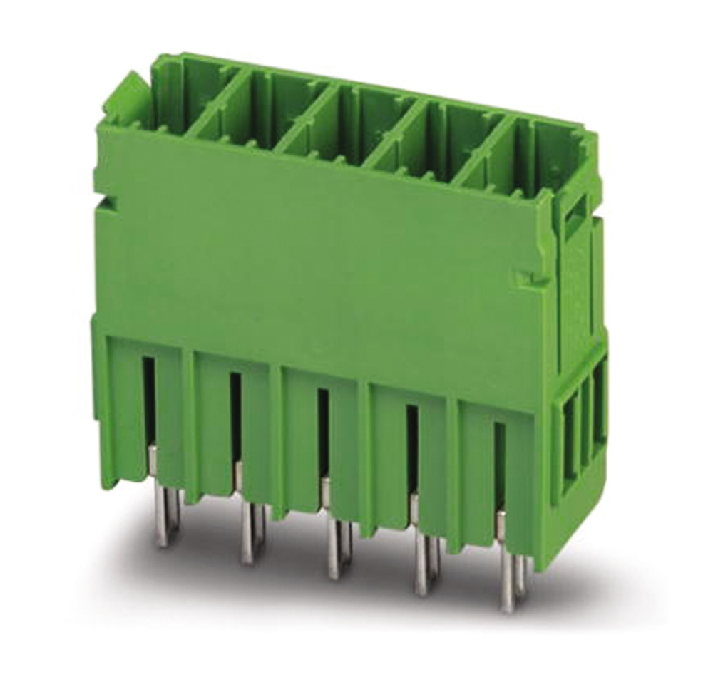 Phoenix Contact, 7.62mm Pitch, PCV 5/ 2-G-7.62, 2 Way, Pluggable Terminal Block, Header, Solder Termination, 1720576