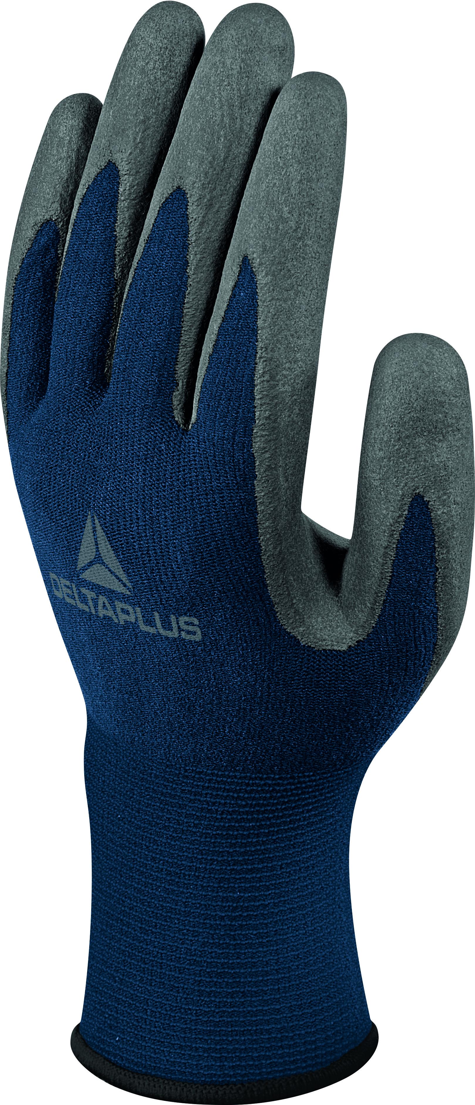 Delta Plus SAFE & STRONG VV811 Blue, Grey Polyamide Glove, Size 9, Aqua Polymer Coating