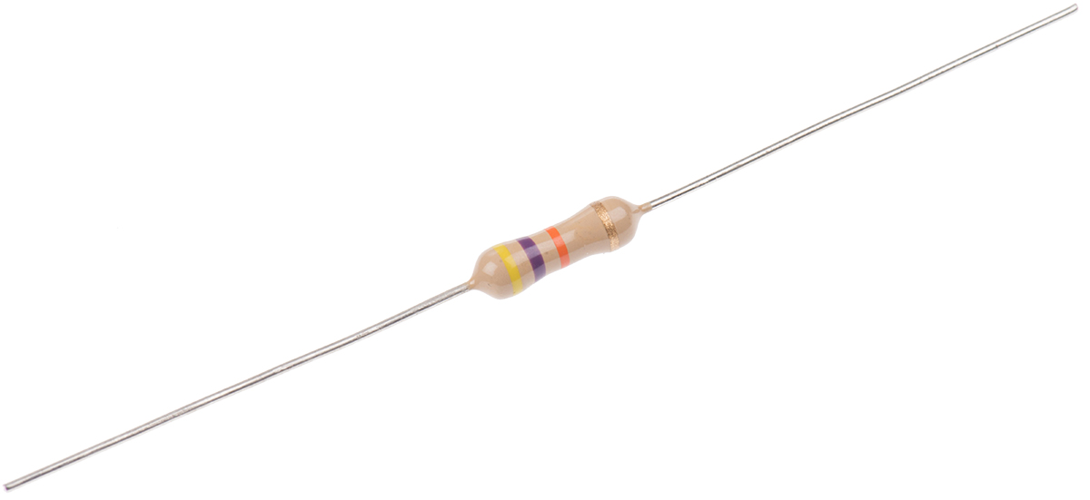 TE Connectivity 47kΩ Carbon Film Resistor 0.5W ±5% CFR50J47K