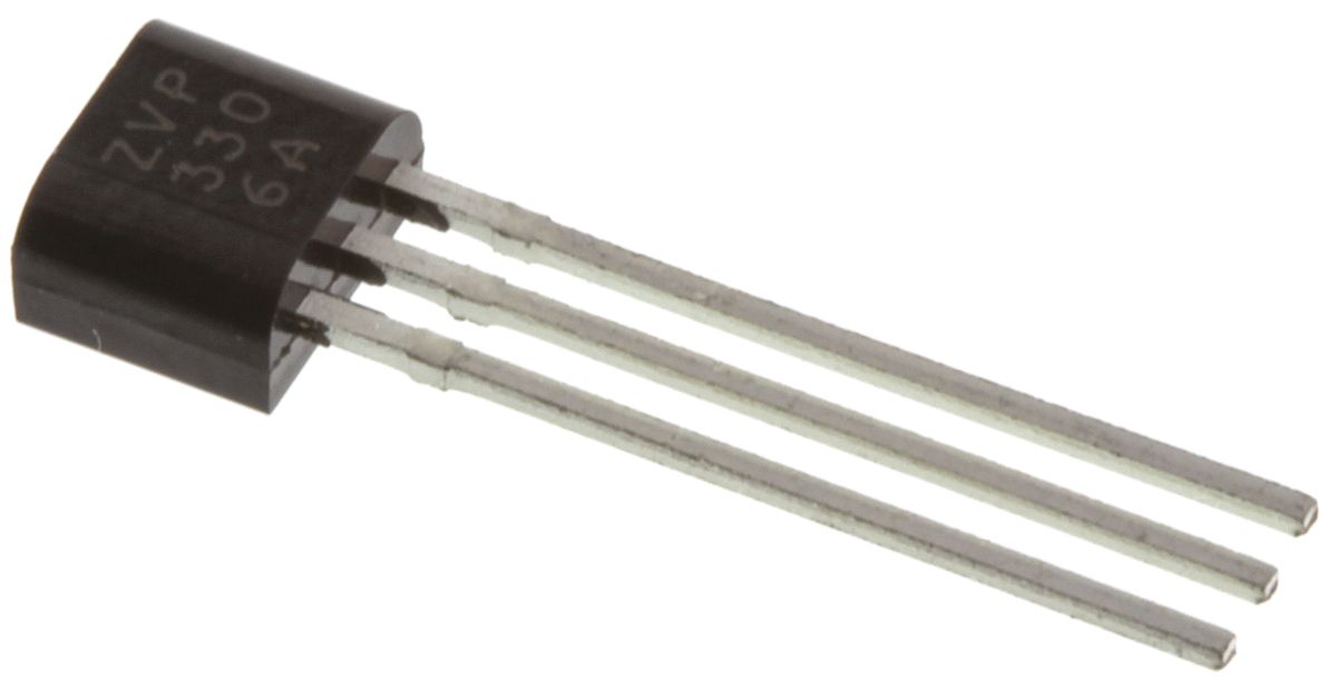 DiodesZetex Type P-Channel MOSFET, 160 mA, 60 V Enhancement, 3-Pin E-Line ZVP3306A