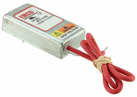 XP Power CB DC-DC Converter, -10kV/ 100μA Output, 11.5 → 16 V dc Input, 1W, PCB Mount, +60°C Max Temp -10°C Min