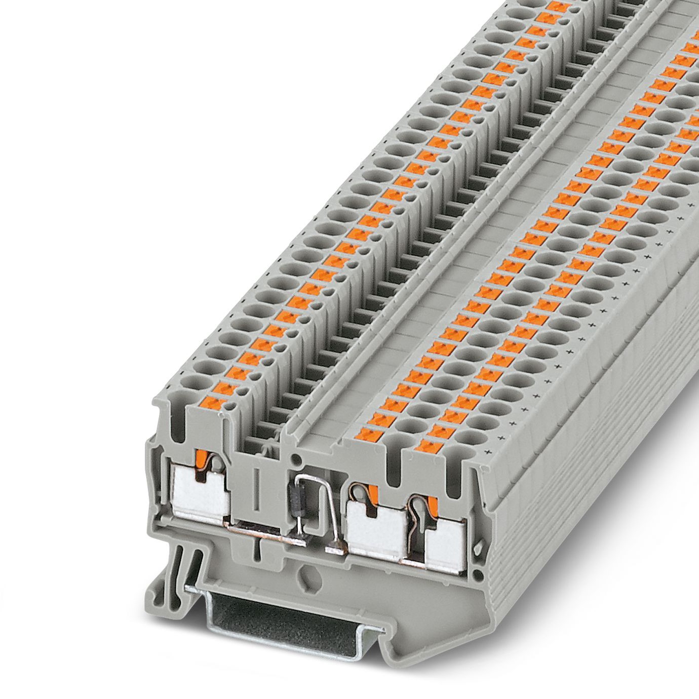 Phoenix Contact 3210253 PT 2.5-TWIN-DIO/R-L Series Grey, 0.14 → 4mm², Single-Level, Push In Termination