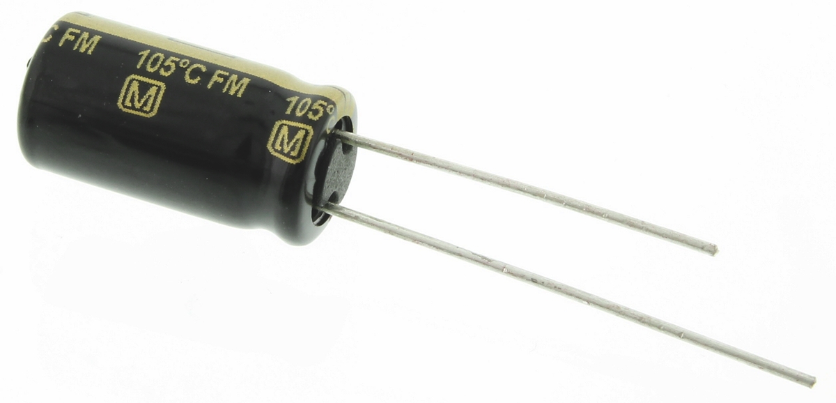 Panasonic 820μF Aluminium Electrolytic Capacitor 6.3V dc, Radial, Through Hole - EEUFM0J821L