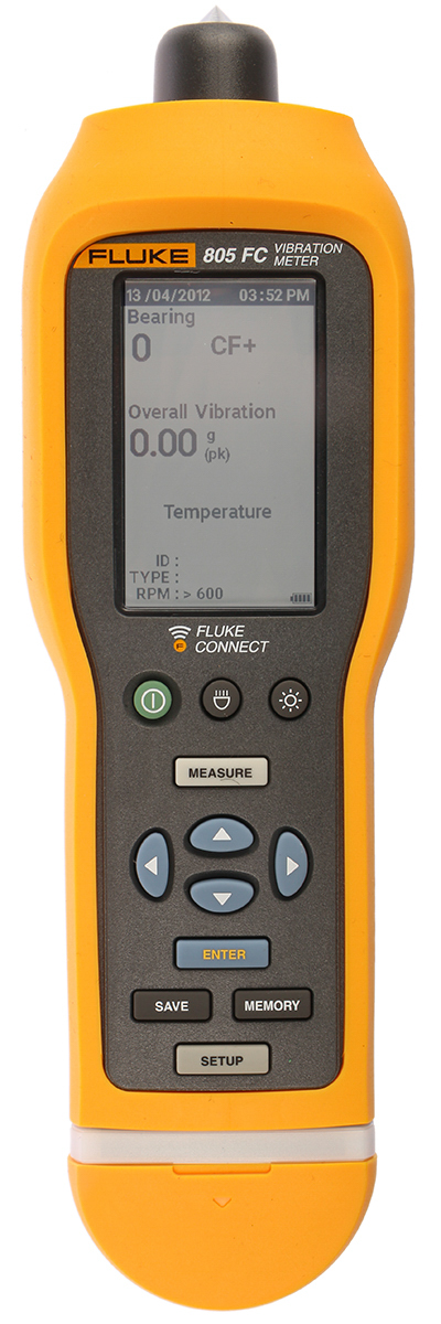 Fluke 805 Vibration Meter - Acceleration, Displacement, Velocity