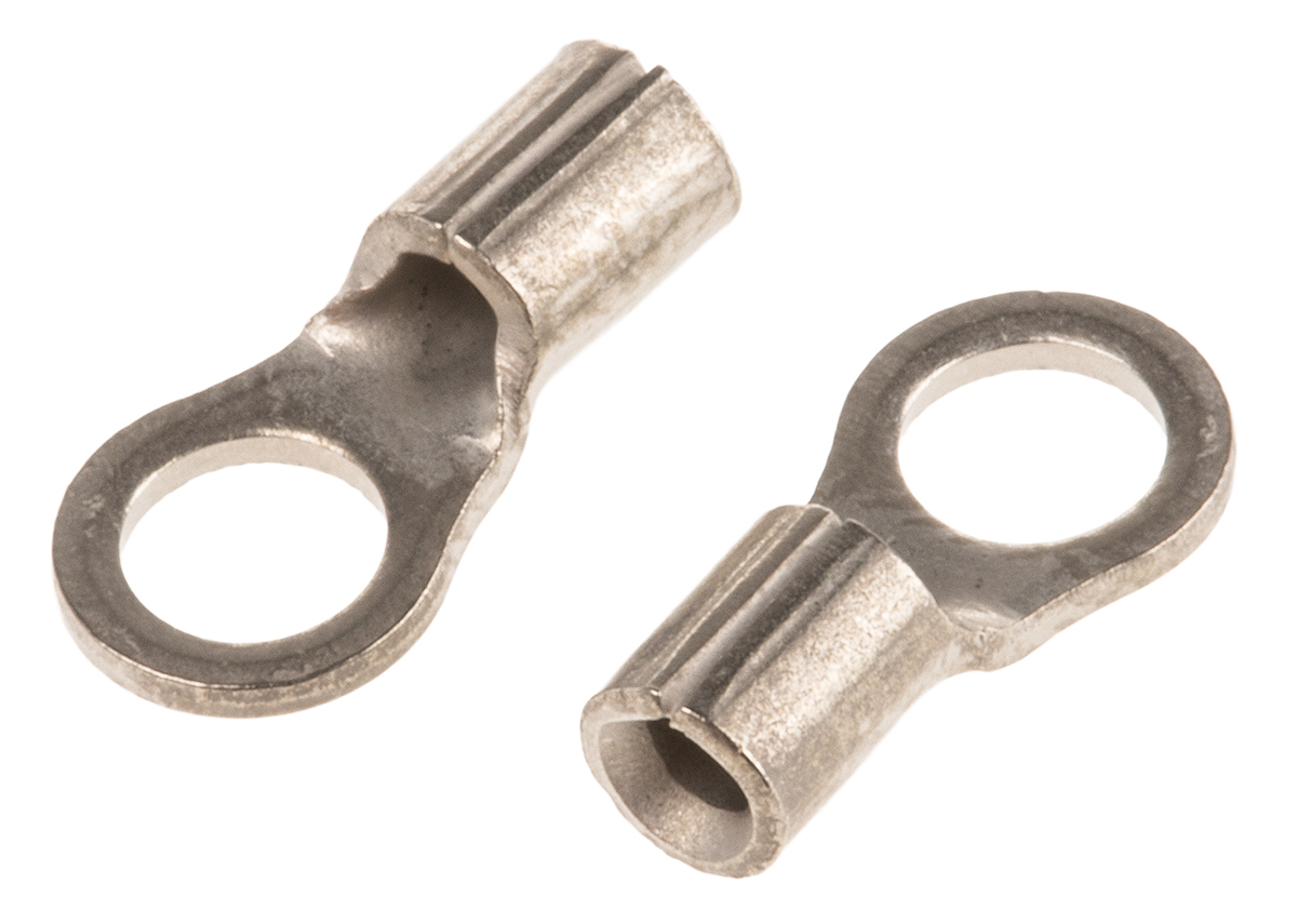 TE Connectivity, STRATO-THERM Uninsulated Ring Terminal, M3.5 Stud Size, 0.26mm² to 1.65mm² Wire Size