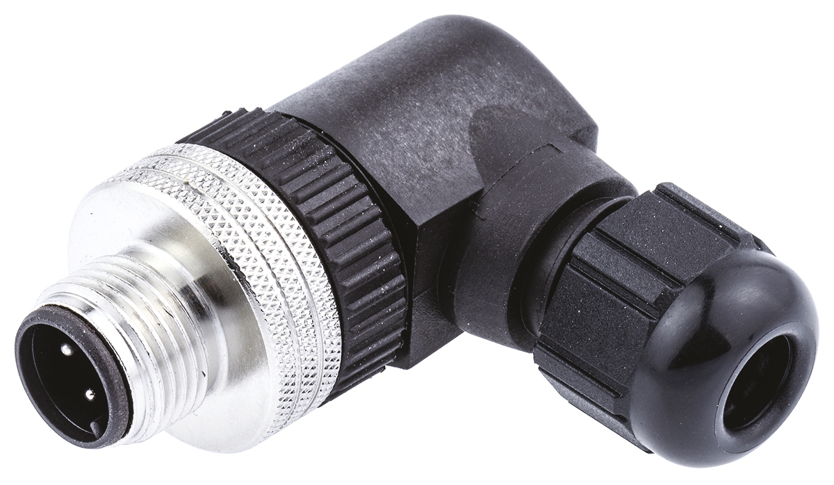Brad from Molex Circular Connector, 4 Contacts, Cable, M12 Connector, Plug, Male, IP67, Micro-Change Series