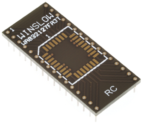 Winslow Straight Through Hole Mount 2.54mm Pitch IC Socket Adapter, 32 Pin Female PLCC to 32 Pin Male DIP