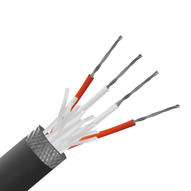 RS PRO Type RTD Resistance Thermometer Detector (RTD) Wire, 5m, Screened, PFA Insulation, +260°C Max, 7/0.2mm