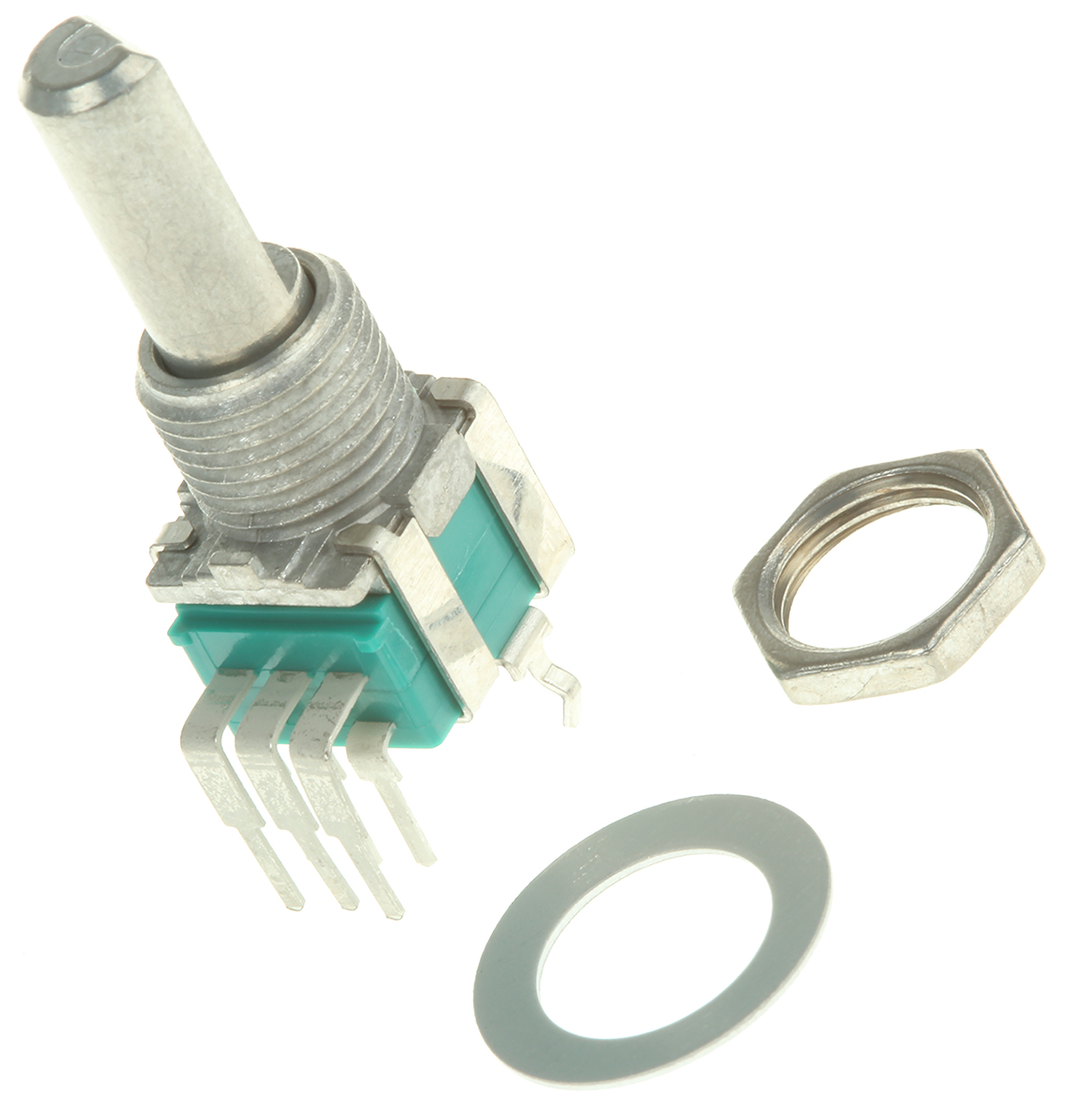 Alps Alpine RK09L 10kΩ Rotary Potentiometer 2-Gang, Panel Mount (Through Hole), RK09L12D0A1T