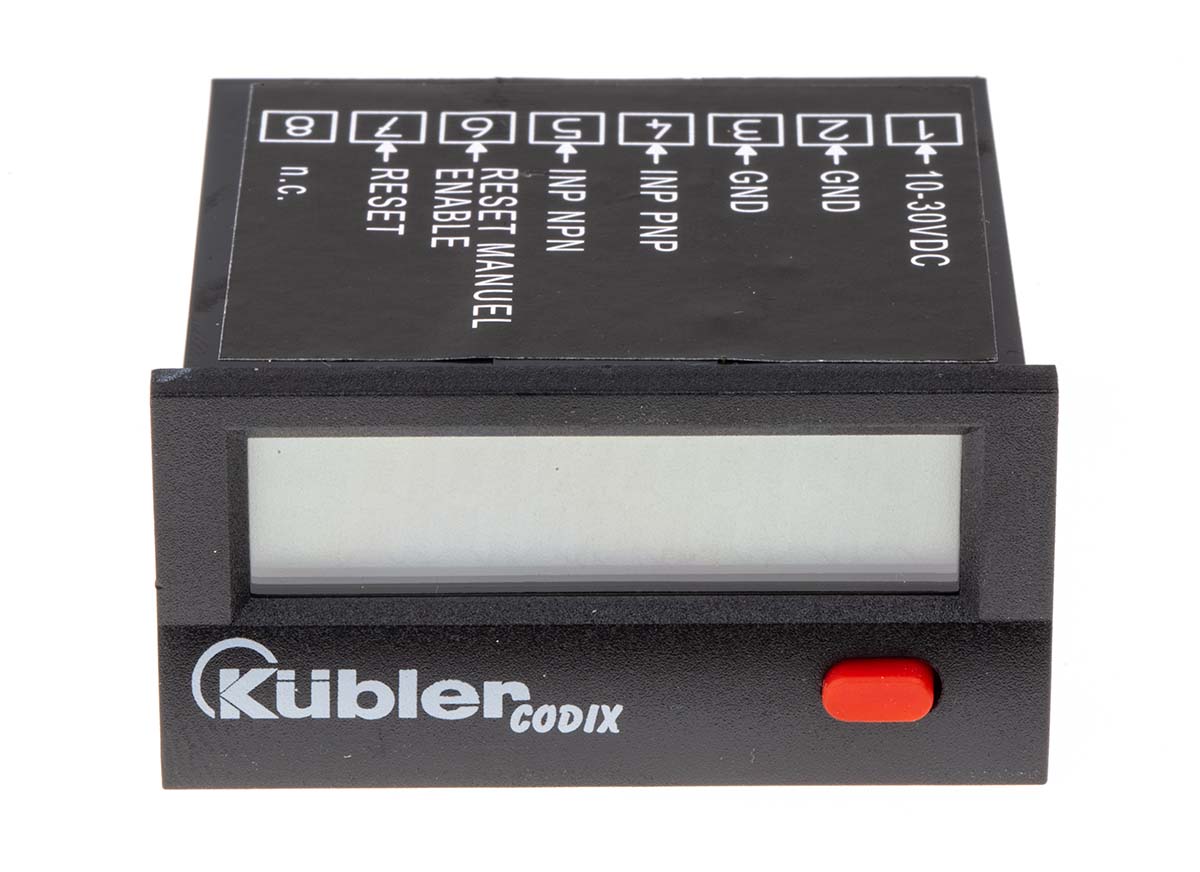 Kubler CODIX 140 Counter, 7 Digit LCD, 8kHz, 10 → 30 V dc