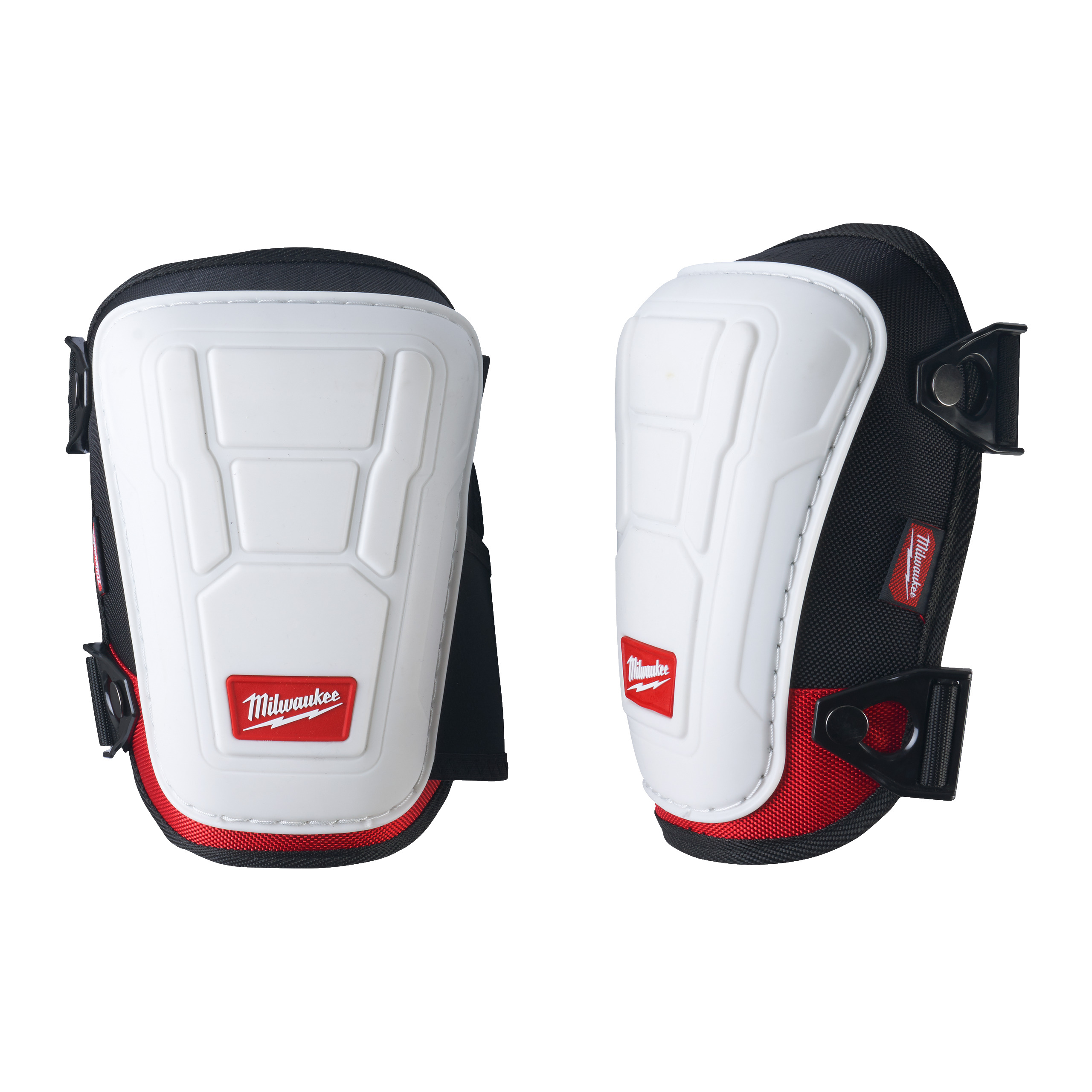 Milwaukee Black, White Polyurethane (PU) Adjustable Strap Knee Pad