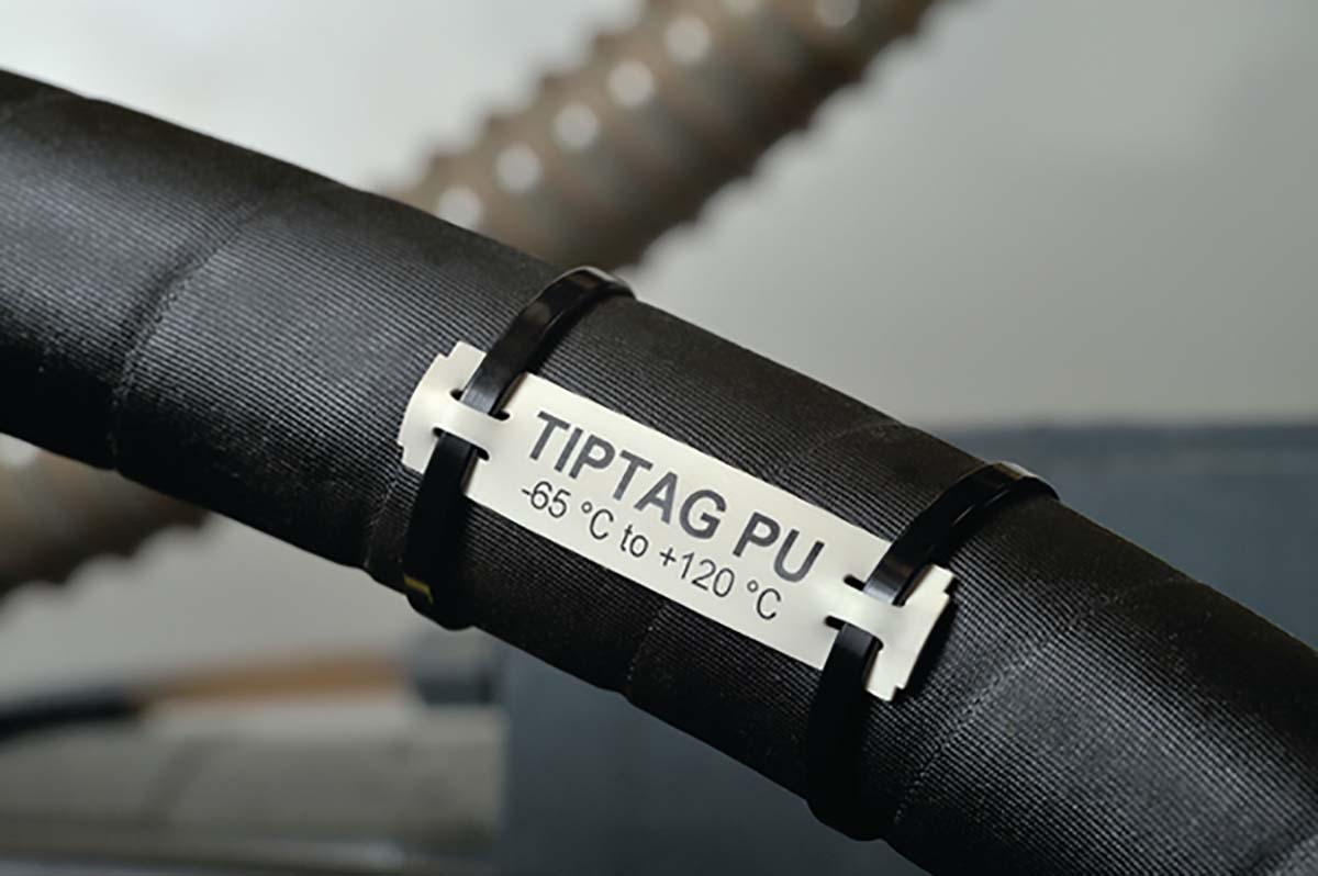 HellermannTyton TIPTAG White Cable Labels, 65mm Width, 15mm Height, 190 Qty
