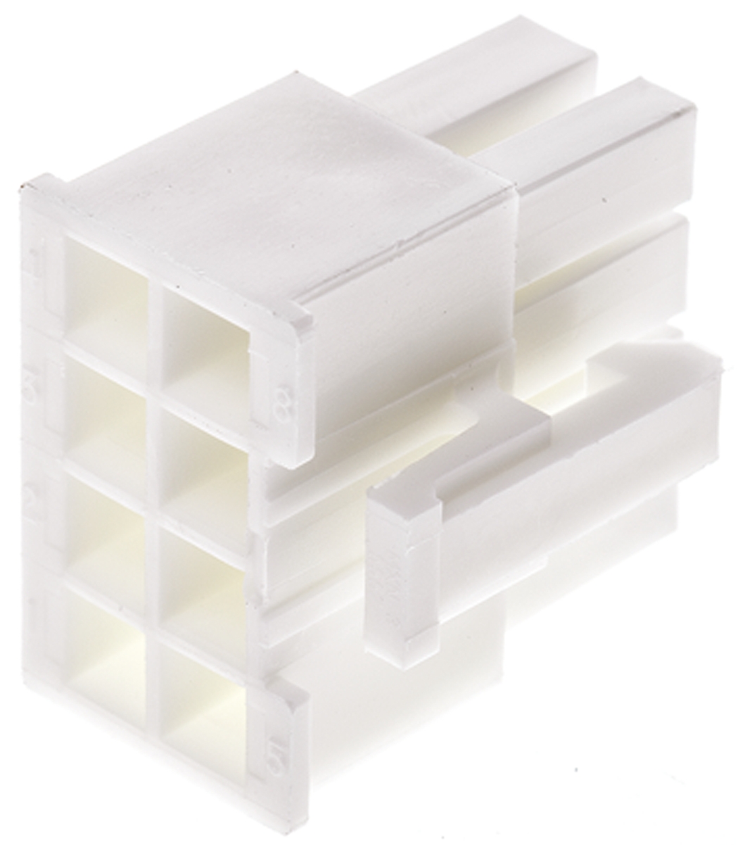 Molex, Mini-Fit Jr Female Connector Housing, 4.2mm Pitch, 8 Way, 2 Row