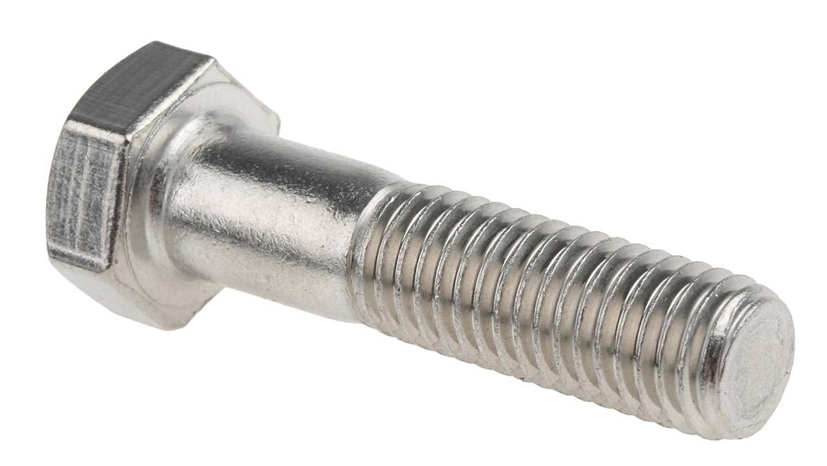 RS PRO Stainless Steel, Hex Bolt, M12 x 50mm