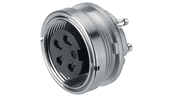 binder Industrial Circular Connector, 3 Contacts, Panel, Socket, Female, IP40, 680 Series
