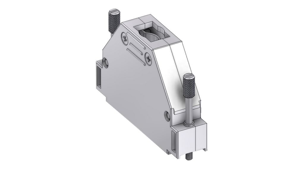 Deltron Connectors Thermoplastic D Sub Backshell, Strain Relief