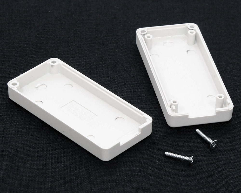 Hammond 1551 Series Grey ABS Enclosure, IP54, Grey Lid, 65 x 30 x 15.5mm