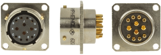 Amphenol Limited, 62GB, Nickel Iron Alloy 12 Way Box Mount MIL Spec Circular Connector Receptacle, Socket