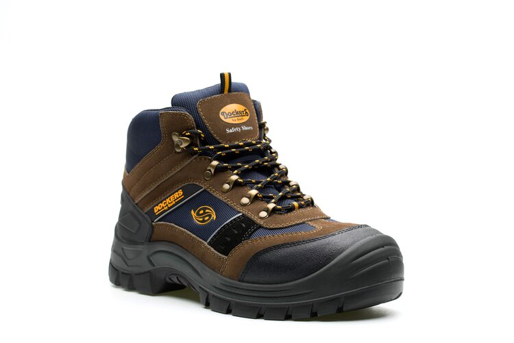 Dockers by Gerli GIGA HIGH S3 Unisex Cognac Composite Toe Capped Safety Shoes, UK 9, EU 43