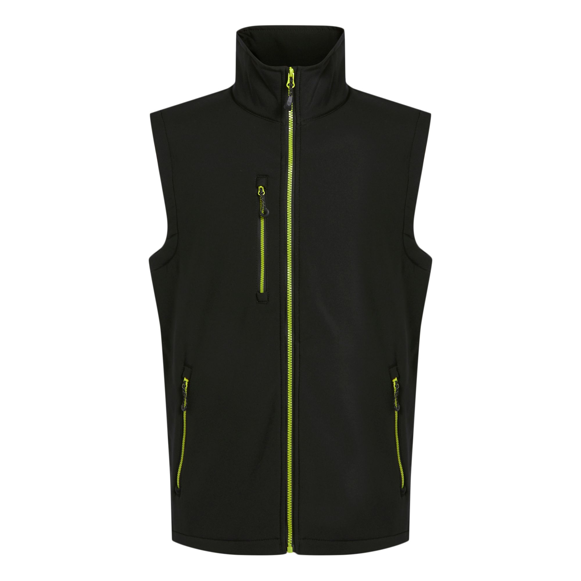Regatta Professional TRA915 Black/Lime Bodywarmer, XL
