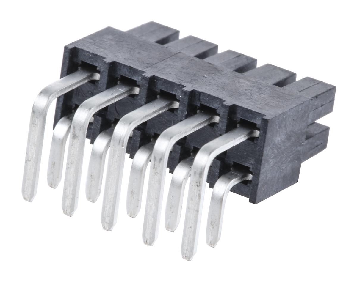 Samtec IPS1 Series Right Angle Surface Mount PCB Socket, 10-Contact, 2-Row, 2.54mm Pitch, Through Hole Termination