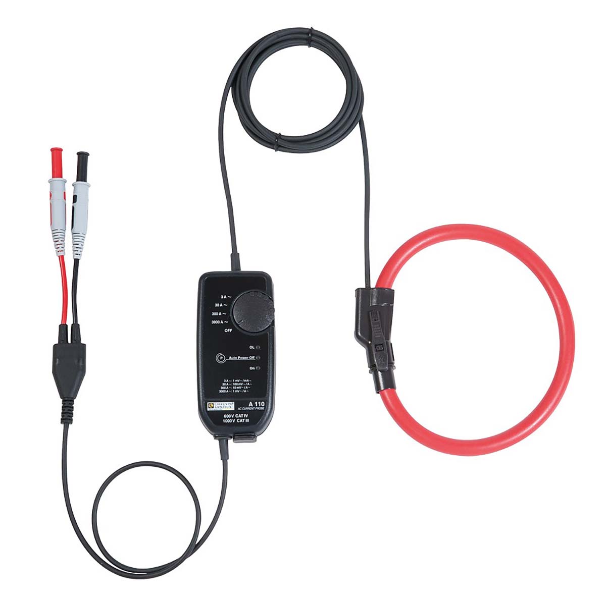 Chauvin Arnoux AmpFlex A110-045 Current Probe, AC, Rogowski Coil Adapter, 3kA ac AC Max, Voltage Output