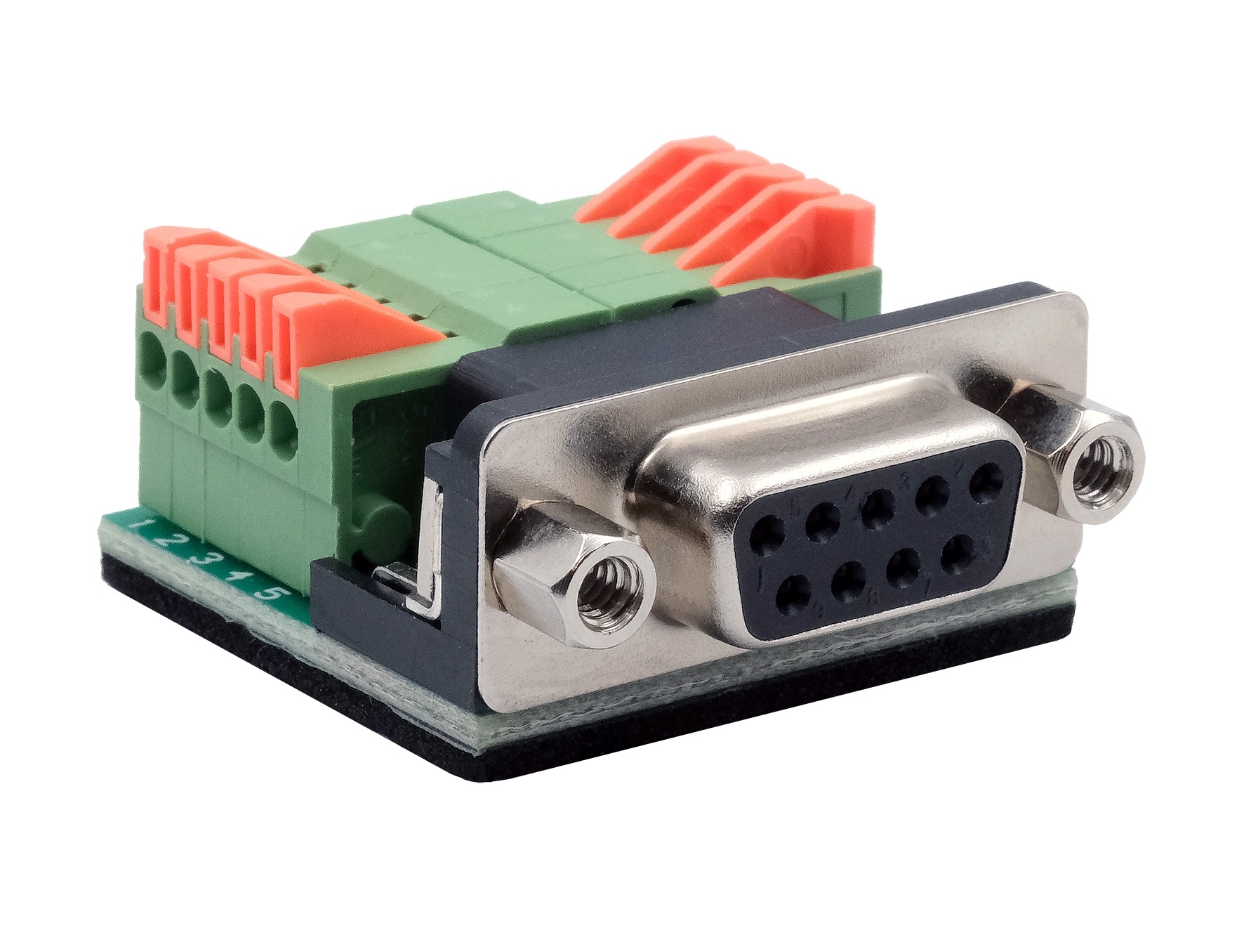 Exsys D-Sub 9-Pin Female Female to Terminal Block Female Adapter