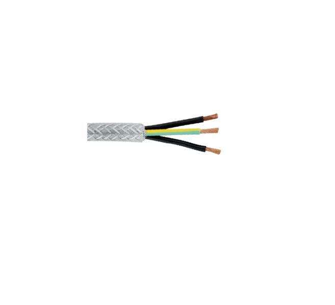 RS PRO SY Control Cable, 3 Cores 1.5 mm², Screened, 100 m, Transparent Polyvinyl Chloride Sheath