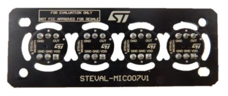 STMicroelectronics Microphone coupon board based on the IMP23ABSU analog MEMS microphone Development Board