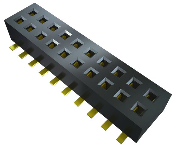 Samtec CLP Series Right Angle Surface Mount PCB Socket, 100-Contact, 2-Row, 1.27mm Pitch, Solder Termination