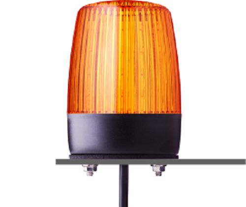 AUER Signal PFH Series Amber Multi Strobe Beacon, 24 V ac/dc, Base Mount, LED Bulb, IP67, IP69