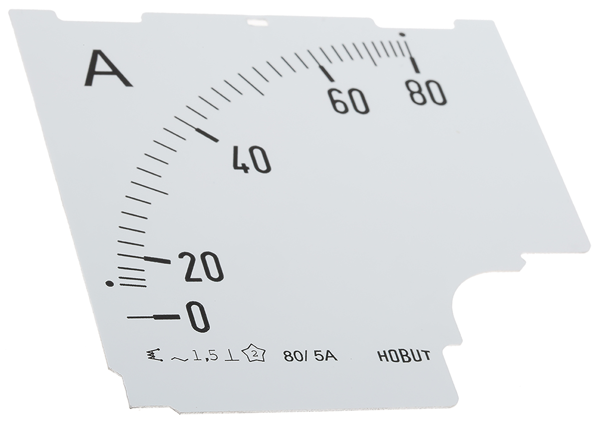 HOBUT 0/80A Meter Scale for 80/5A CT