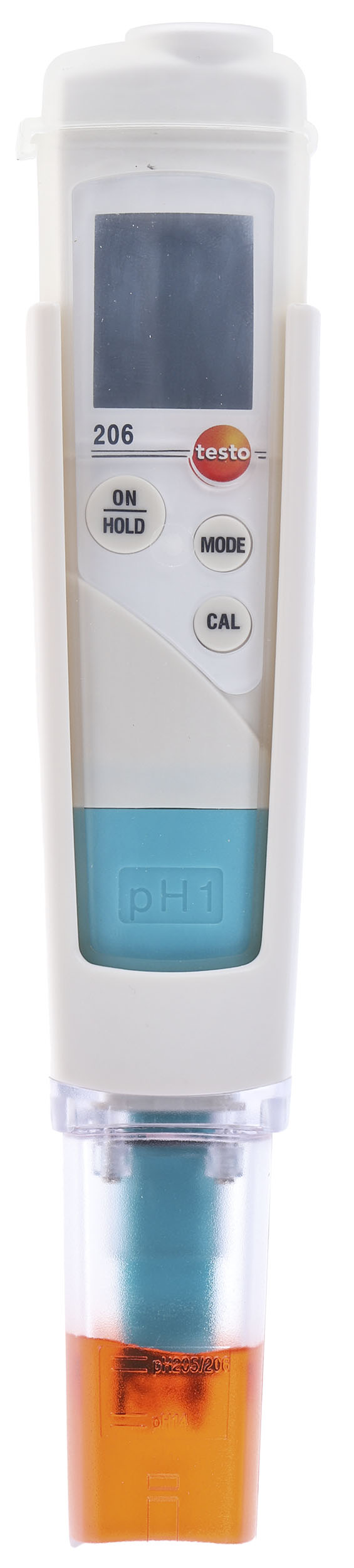 Testo 206-pH1 pH Meter, ±0.02pH Accuracy, 0.01pH Resolution, 14pH Max, +60 °C Max