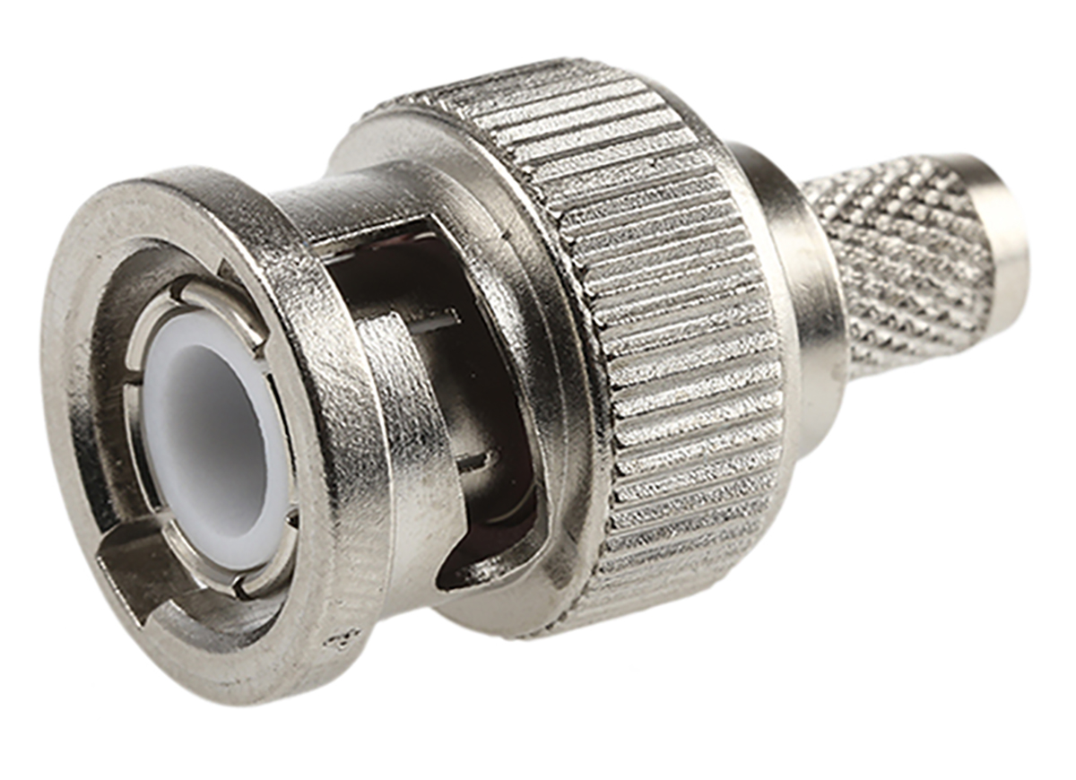 Telegartner, Plug Cable Mount BNC Connector, 50Ω, Crimp Termination, Straight Body
