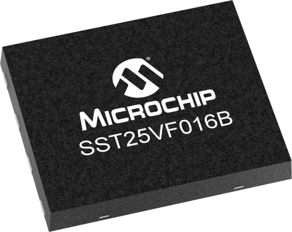 Microchip NOR 16Mbit SPI Flash Memory 8-Pin WSON-8, SST25VF016B-50-4I-QAF-T