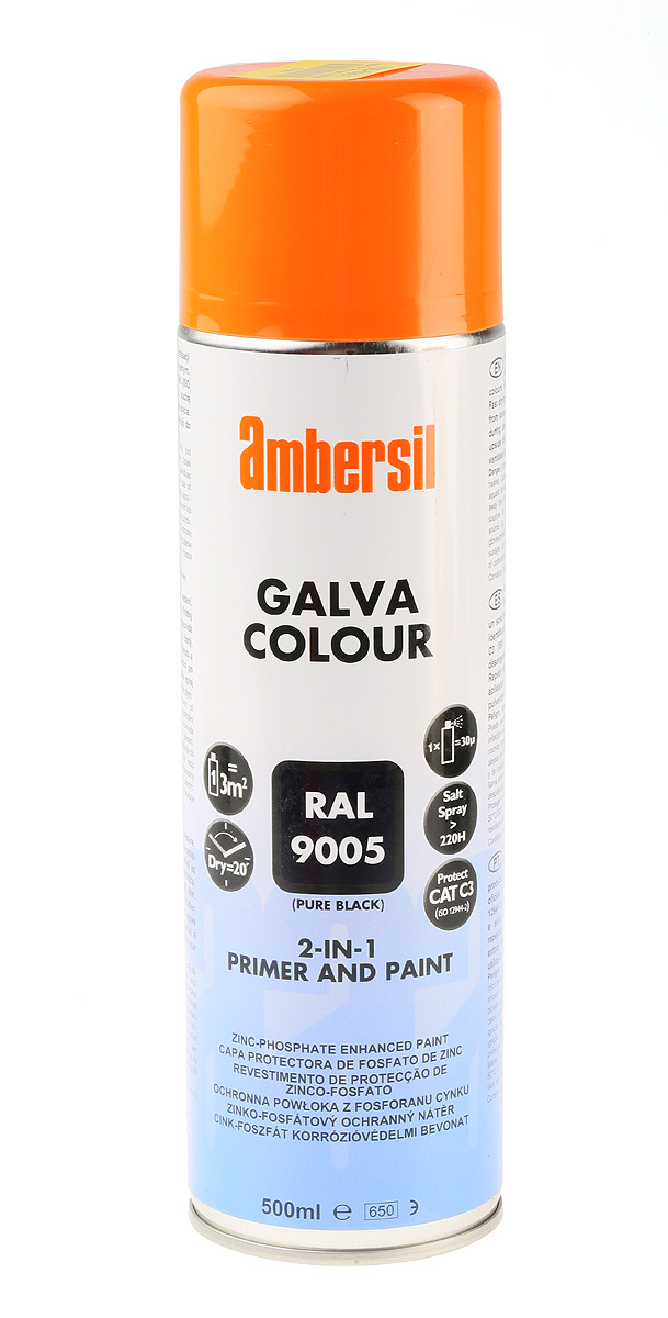 Ambersil 500ml Black Satin Spray Paint