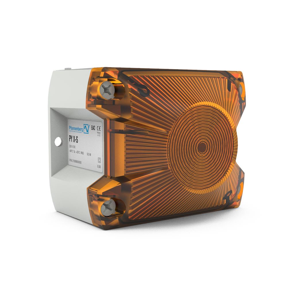 Pfannenberg 21513814055 Series Amber Blinking, Continuous Beacon, 12 → 48 V dc, Panel Mounted, LED Bulb, IP66