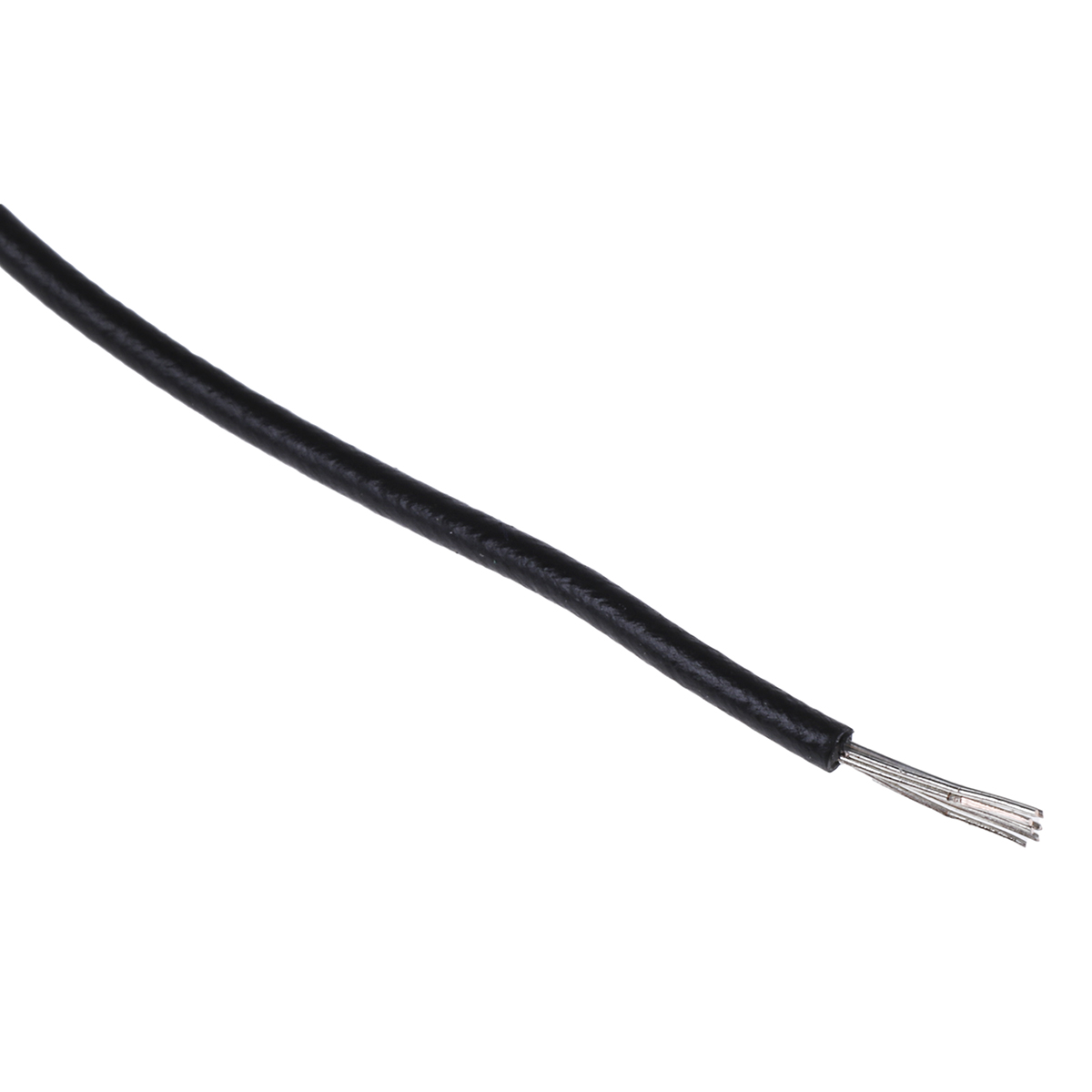 Alpha Wire Ecogen Ecowire Series Black 0.33 mm² Hook Up Wire, 22 AWG, 7/0.25 mm, 30m, MPPE Insulation, 6713 BK005